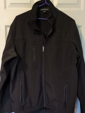 Men's Black Lightweight Shirt Jacket